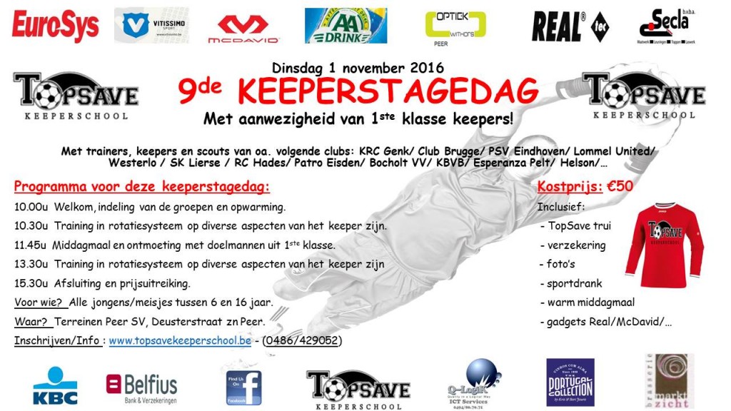 9de TopSave keeperstagedag