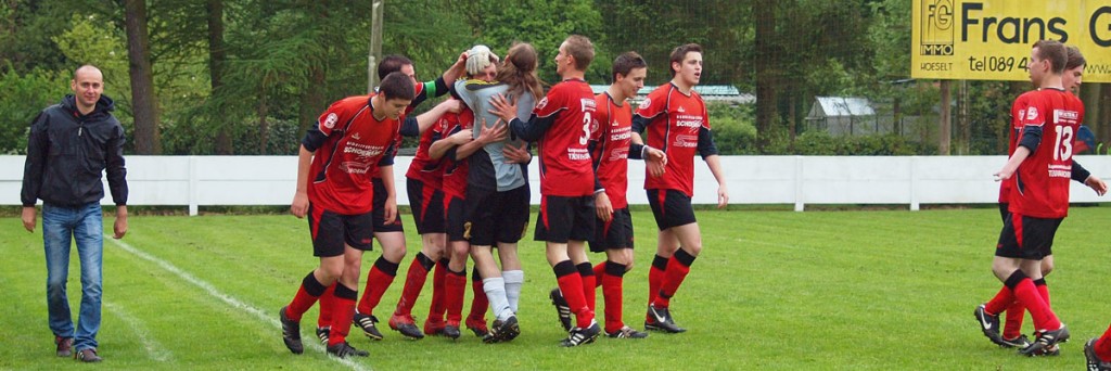 De 1-3 van Ben Ceelen wordt uitbundig gevierd